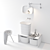 Contemporary Corian Countertop Washbasin: Fonte 3D model small image 3
