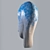 Artistic Gypsum Head Sculpture 3D model small image 3