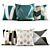 Elegant Accent Pillows 3D model small image 1