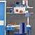 Ferretti Happy Night COMPOSIZIONE 501 - Complete Kids Furniture Set 3D model small image 2