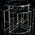 Modern Glass Coffee Table 3D model small image 1