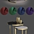 Modern KLAB Calla Armchair & Moon Coffe Table 3D model small image 2