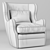 Elegant Wellington Swivel Club Chair 3D model small image 3
