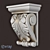 Sturdy Gypsum Bracket 3D model small image 2