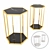 Elegant Taro Side Table Set 3D model small image 1