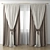 Cozy Home Curtain 3D model small image 1