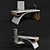 Bridge: Stylish Desk & Chair Set 3D model small image 1