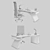 Bridge: Stylish Desk & Chair Set 3D model small image 2