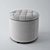 Elegant Adeline Tufted Ottoman 3D model small image 1
