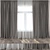 Elegant 365cm Curtains & Tulle 3D model small image 1