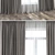 Elegant 365cm Curtains & Tulle 3D model small image 2