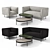 Sleek Living Set: Godot Sofa & No-No Table 3D model small image 1