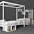 TwinSpace: The Ultimate Bed System for Twins 3D model small image 2