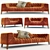 Italian Art-Deco Sofa Set 3D model small image 1