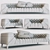 Italian Art-Deco Sofa Set 3D model small image 3