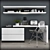 Modern TV Stand & Workspace 3D model small image 1