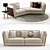 Elegante Vittoria Frigerio Sofa 3D model small image 1