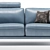 Title: Lisbon Sofa in Blue 3D model small image 2