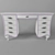 Mastercrafted Dressing Table & Shelf 3D model small image 2