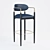 Elegant Nahema Bar Stool by Koket 3D model small image 1