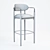 Elegant Nahema Bar Stool by Koket 3D model small image 3