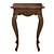 Elegant Wood Console Table 3D model small image 1