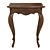 Elegant Wood Console Table 3D model small image 1