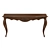 Elegant Carved Console Table 3D model small image 1