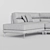Colombini Casa KARL Beige Sofa 3D model small image 3