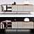 Elegant Minotti Console Table 3D model small image 1