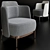 Trendy Minotti Tape Armchair 3D model small image 1