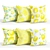 Lemon Bliss Pillow Set 3D model small image 1