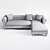 Modern Corner Sofa Alberta Salotti 3D model small image 3