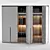 Elegant Italian-designed Wardrobe 3D model small image 1