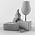 Artisanal Delights: Wine & Cheese Set 3D model small image 2