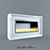 Marble Bioethanol Fireplace 3D model small image 2
