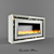 Marble Bioethanol Fireplace 3D model small image 3