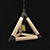 Modern Triangular Pendant Light 3D model small image 1