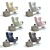 Elegant Wells Swivel Armchair 3D model small image 3