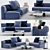 Freeman Lounge Sofa: Ultimate Comfort and Elegance 3D model small image 1