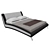 Modern Eco-Leather Bed Malta 3D model small image 1