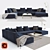 Viggo Sofa Set: Luxurious, Elegant, and Timeless 3D model small image 1