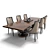 Elegant Karab & Kemp Dining Set 3D model small image 1