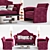 Elevate Your Space: Smania Arredamenti Sofa 3D model small image 1