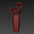 Elegance in Glass Vase 3D model small image 3