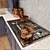 Elegant Crystal Palace Kitchen 3D model small image 2