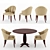 Classic French-inspired Furniture Set 3D model small image 1