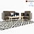 Stylish Landskrona Sofa: Comfortable and Chic 3D model small image 1