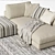 Eole 2: Luxury Corner Sofa with Ottoman 3D model small image 2