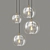 Glamour Crystal Pleated Pendant 3D model small image 1